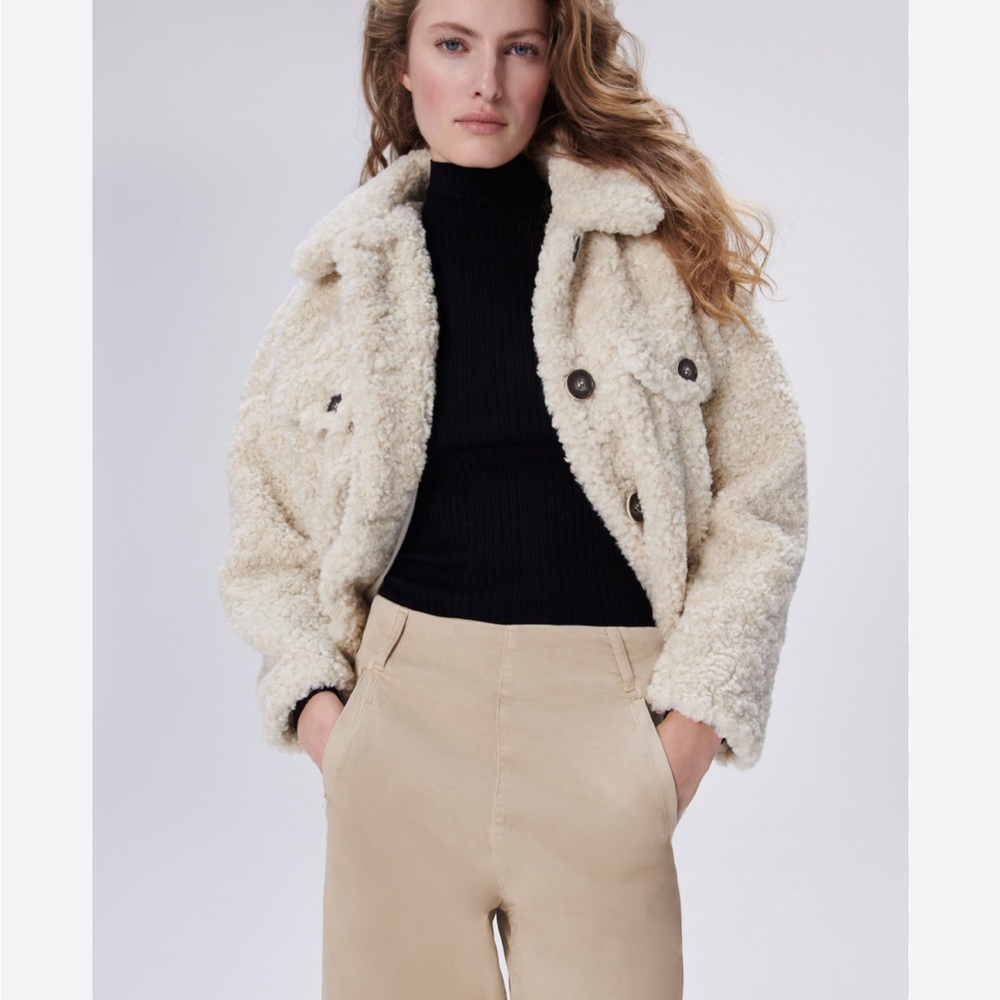 Zara Sherpa Jacket Size XS NWT